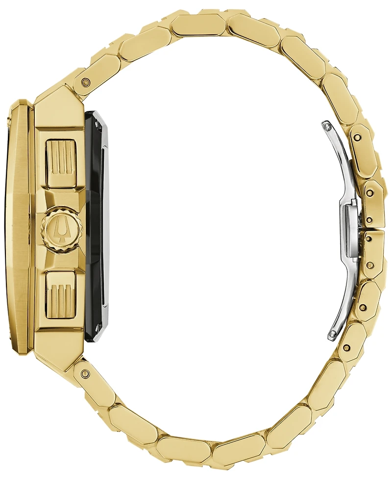 Bulova Men's Chronograph Series X Precisionist Gold-Tone Stainless Steel Bracelet Watch 45mm