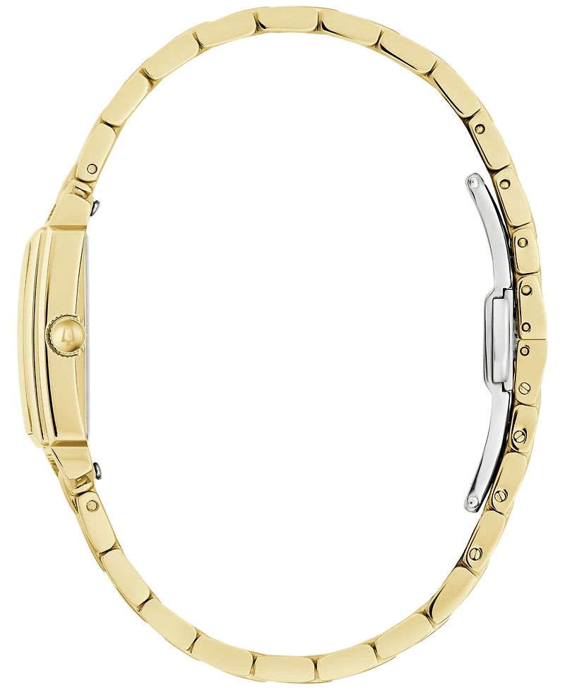 Bulova Women's Sutton Gold-Tone Stainless Steel Bracelet Watch 21mm