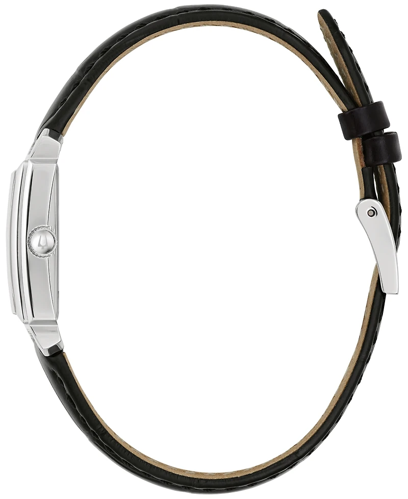 Bulova Women's Sutton Black Leather Strap Watch 21mm