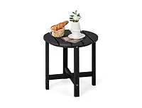 Slickblue 18 Inch Round Weather-Resistant Adirondack Side Table