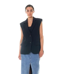 Grey Lab Women's Oversized Blazer Vest