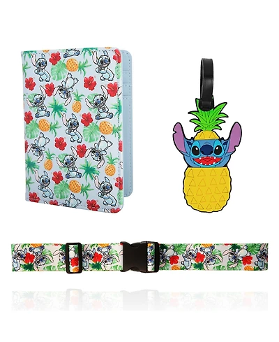 Disney Lilo and Stitch Passport Holder, Luggage Tag, Luggage Strap Gift Travel Set
