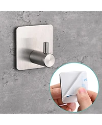 Aquaterior 5-Piece Bathroom Hardware Set Wall Mount Towel Bar Toilet Paper Holder Robe Hook