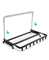 Yescom 7 Seven Holder Multi Guitar Folding Stand Band Stage Bass Acoustic Guitar Display Rack