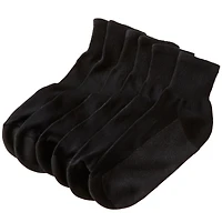 KingSize Big & Tall 1/4" Length Cushioned Crew 6 Pack Socks