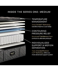 Beautyrest Black Series One 14.25" Medium Mattress