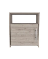 Fm Furniture Bristol Nightstand, One Cabinet, Top surface