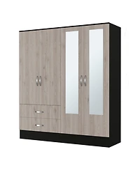 Fm Furniture Florencia L Mirrored Armoire