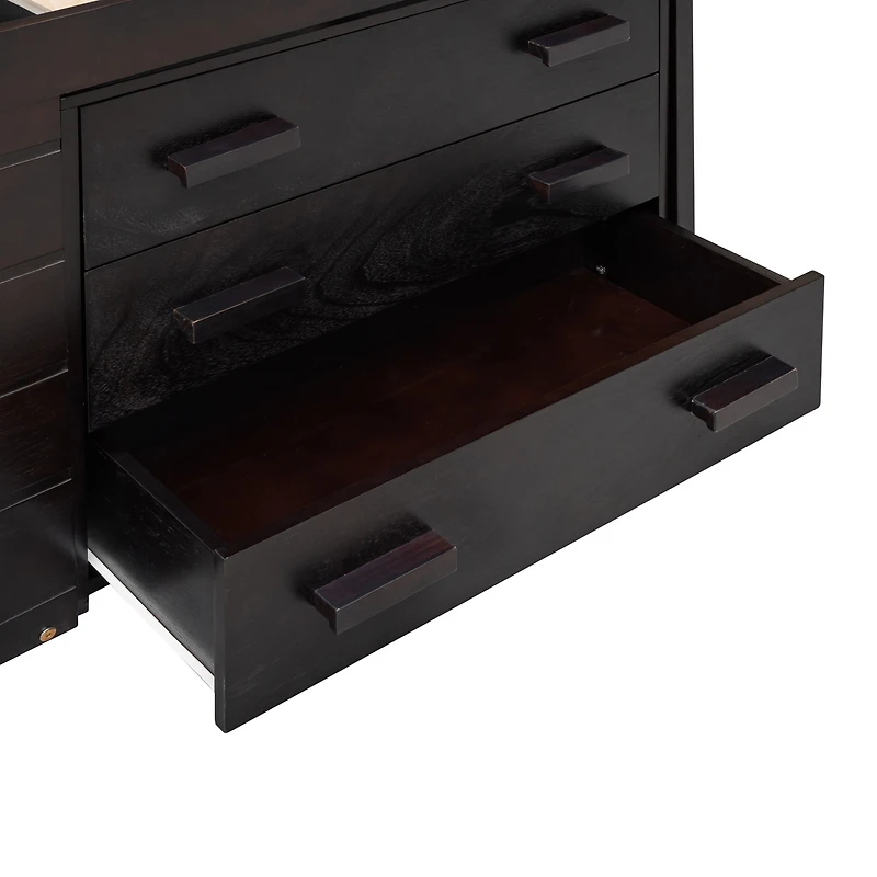 Streamdale Twin Loft Bed With Cabinet And Shelf