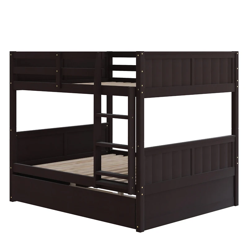 Simplie Fun Full Over Full Bunk Bed With Twin Size Trundle