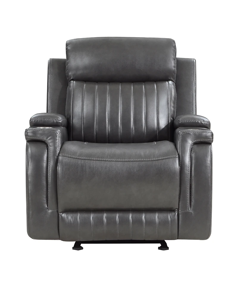 Homelegance White Label Wallstone 36" Glider Reclining Chair