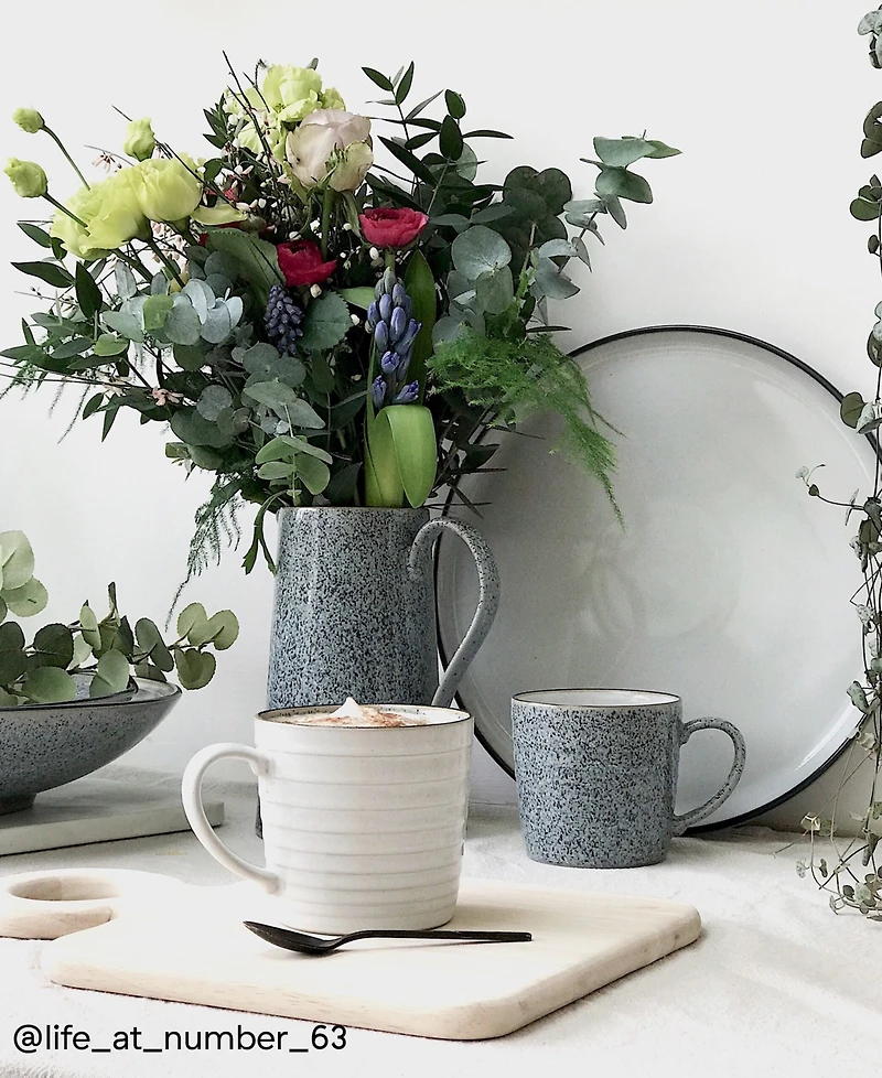 Denby Studio Grey 2 Piece Ridged Mug Set