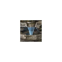 Sitting Buddha 21" High Large Zen Asian Indoor Outdoor Decor Faux Stone Floor Fountain with Light Led Waterfall