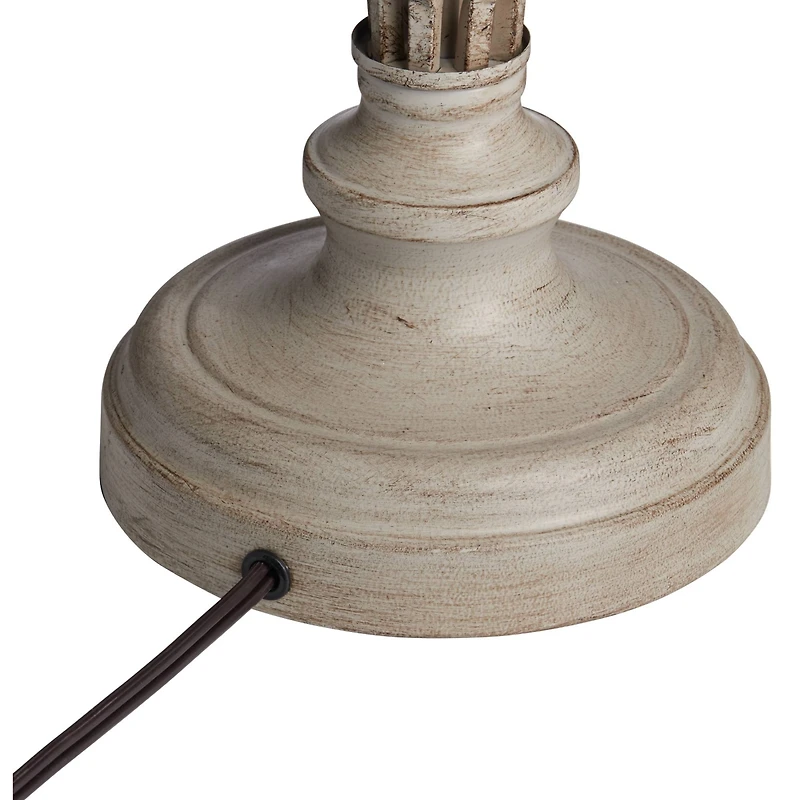 Franklin Iron Works Annie Modern Coastal Table Lamps 28" Tall Set of 2 Weathered Sand Iron Cream Tapered Drum Shade for Bedroom Living Room Bedsi
