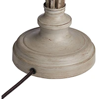 Franklin Iron Works Annie Modern Coastal Table Lamps 28" Tall Set of 2 Weathered Sand Iron Cream Tapered Drum Shade for Bedroom Living Room Bedsi