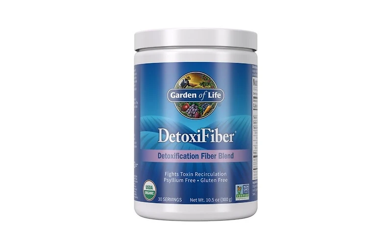 Garden of Life DetoxiFiber Organic Detoxification Fiber Blend Unflavored Powder, 300 mg
