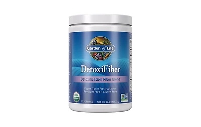 Garden of Life DetoxiFiber Organic Detoxification Fiber Blend Unflavored Powder, 300 mg