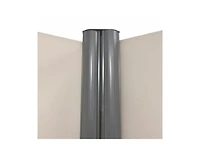 Slickblue Patio Retractable Double Folding Side Awning Screen Divider