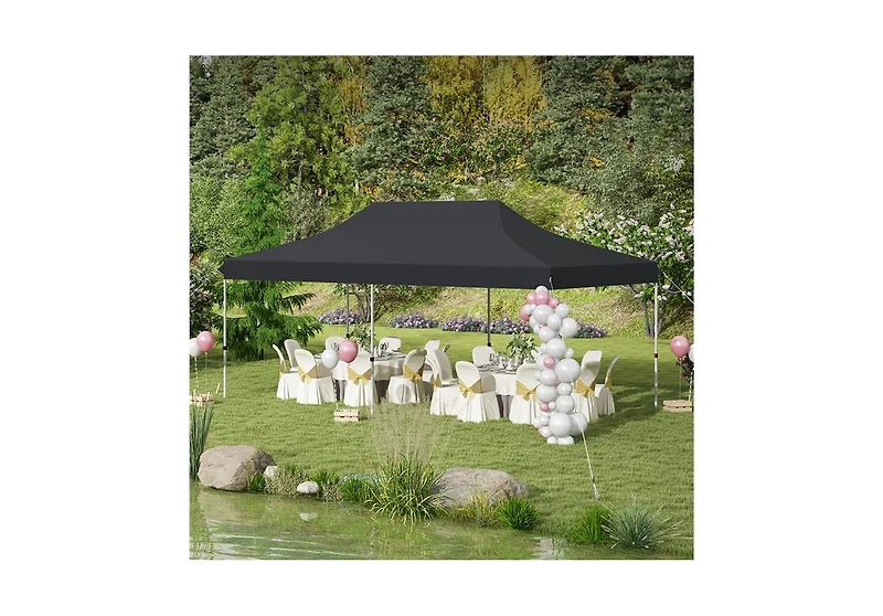Slickblue 10 x 20 Ft Pop-up Canopy Tent with Carrying Bag
