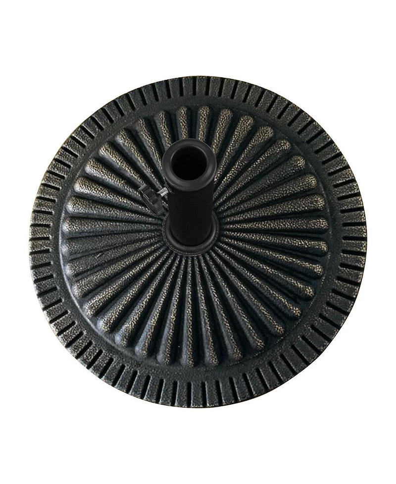 Slickblue Heavy-Duty Outdoor Stand Bronze Umbrella Base