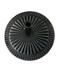 Slickblue Heavy-Duty Outdoor Stand Bronze Umbrella Base