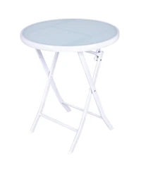 3 Pieces Patio Folding Bistro Set for Balcony or Outdoor Space