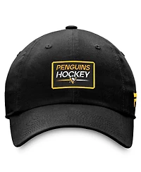 Fanatics Men's Black Pittsburgh Penguins Authentic Pro Prime Adjustable Hat