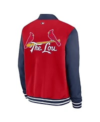 Nike Men's Red St. Louis Cardinals 2024 City Connect Authentic Collection Game Time Full-Zip Jacket