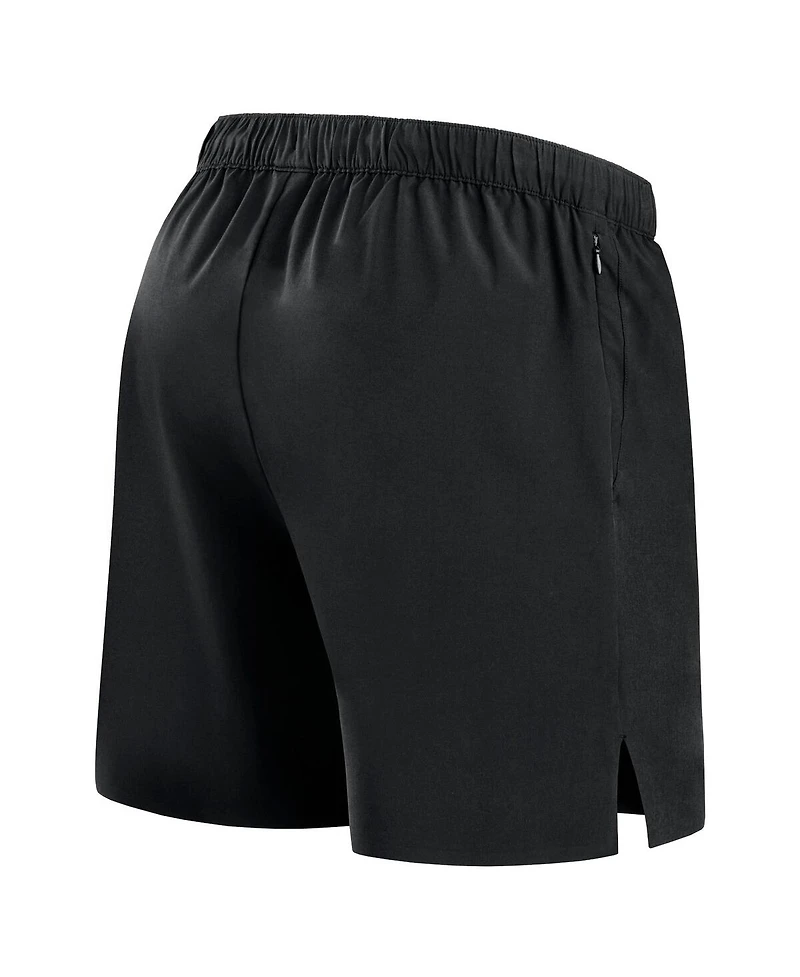 Fanatics Signature Men's Black Milwaukee Brewers Front Office Woven Shorts