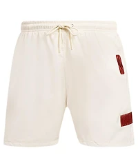 Pro Standard Men's Cream Miami Heat Triple Tonal Woven Shorts