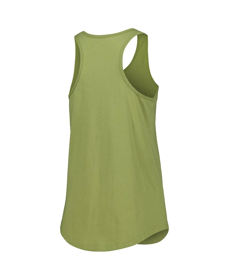 New Era Women's Olive Milwaukee Brewers Armed Forces Day Tank Top