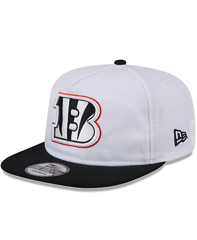New Era Men's White/Black Cincinnati Bengals 2024 Nfl Training Camp Golfer Snapback Hat