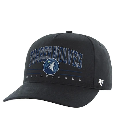 '47 Brand Men's Black Minnesota Timberwolves Core Roscoe Hitch Adjustable Hat