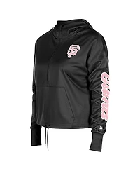 New Era Women's Black San Francisco Giants Half-Zip Hoodie