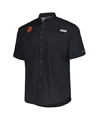 Columbia Men's Black San Francisco Giants Tamiami Omni-Shade Button-Down Shirt