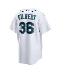 Nike Men's Logan Gilbert White Seattle Mariners Home Replica Jersey