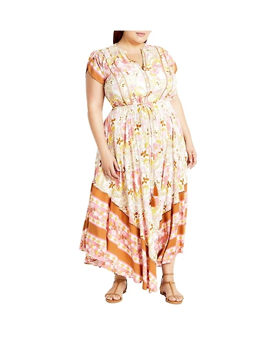 City Chic Plus Sky Maxi Dress