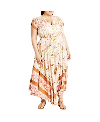 City Chic Plus Sky Maxi Dress
