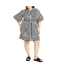 City Chic Women's Stripe May Dress