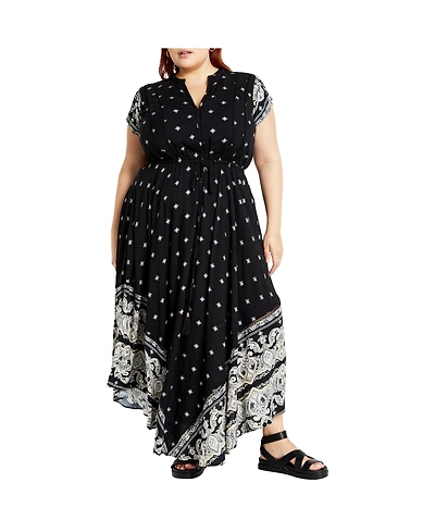 City Chic Plus Size Sky Maxi Dress