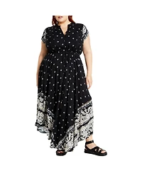 City Chic Plus Size Sky Maxi Dress