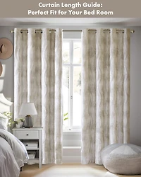 Victorio Jacquard Total Blackout Curtain Panel for bedroom, Silver grommet top fit up to 1.25 inches rod Single Living Room, Width 5