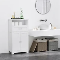 kleankin Bathroom Storage Cabinet with Drawer and Shelf,