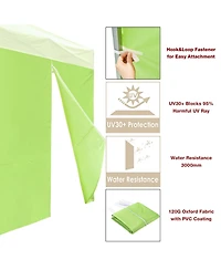 Instahibit 1080D 120g Privacy Sidewall Zipper UV30+ Fits 10x10fr Canopy 2 Pieces