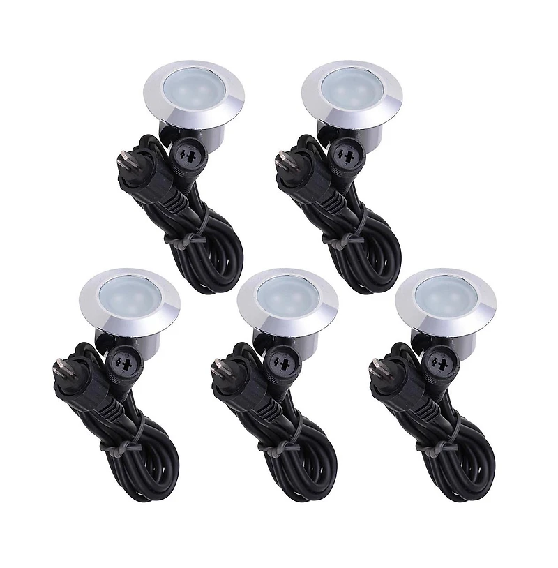 5pc Deck Garden Malls Landscape Warm White Led Lights Low Voltage Waterproof