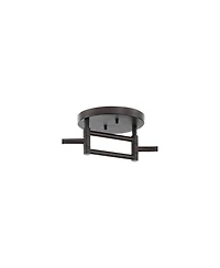 Pro Track Heavy Duty Axel 6-Head Led Ceiling Track Light Fixture Kit Spot Light GU10 Black Metal Farmhouse Rustic Kitchen 72" Wide