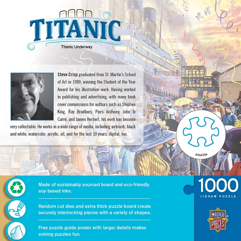Masterpieces Titanic - Underway 1000 Piece Jigsaw Puzzle for Adults