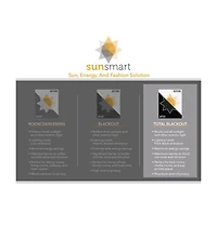 SunSmart Como Tonal Printed Faux Silk Room Darkening Curtain for Bedroom, Grommet Top Design Panels Pair Living Room