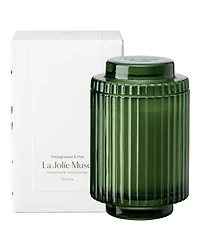 La Jolie Muse Amelie Candle, Pomegranate & Pine, 11 oz