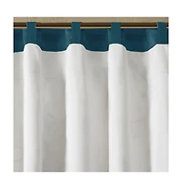Embroidered floral embroidery Window Valance for Bedroom and kitchen, Lining and 3" rod pocket fits up to 1.25" diameter rod valances for wi